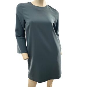 & Other Stories - Green Long Sleeve Mod Mini Dress- 4